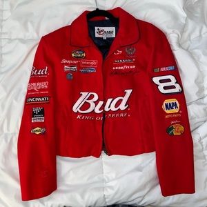 Cropped racer jacket